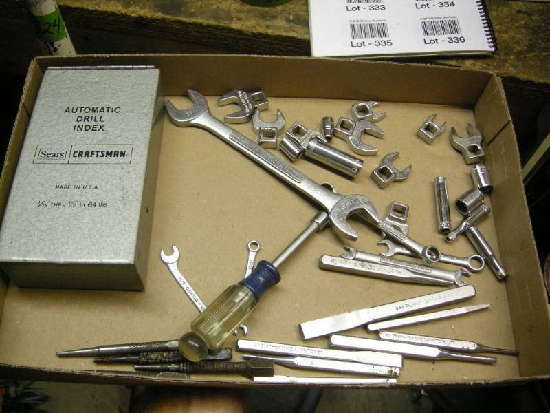 lot 333 image: Mostly Craftsman Wrenches - Sockets - Punches