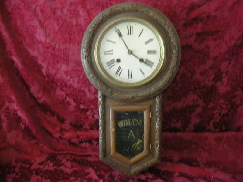 lot 382 image: Antique Regulator A Wall Clock