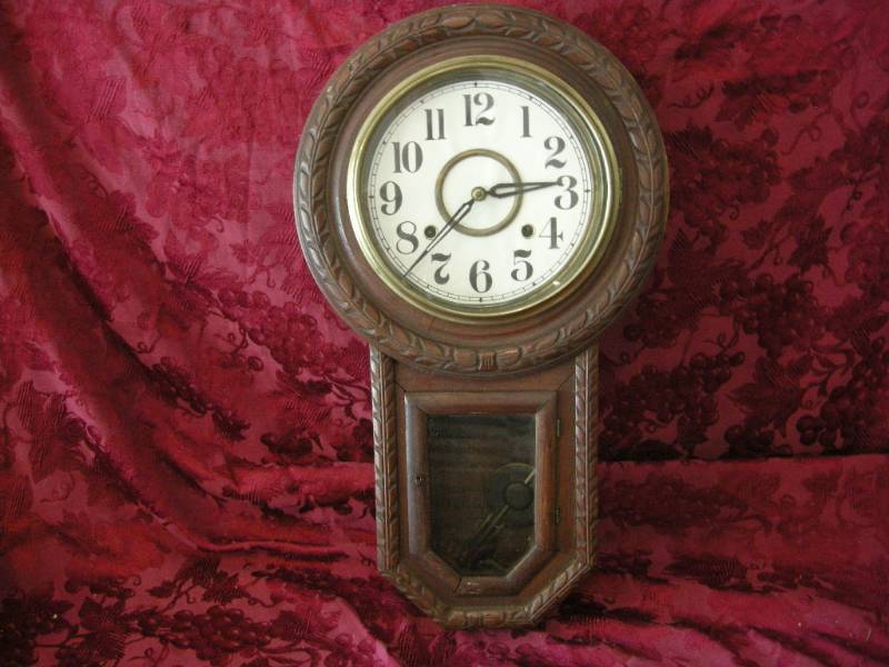 lot 383 image: Antique Japan - Takanos Wall Clock