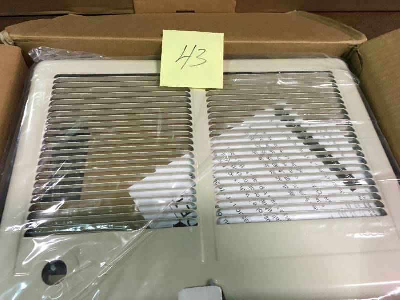 lot 43 image: Cadet Com-Pak Twin 4,000-Watt 240-Volt Fan-Forced In-Wall Electric Heater Almond not used