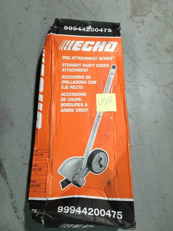 lot 52 image: ECHO SERIES PAS Power Head Straight Shaft Edger Attachment in good conditions