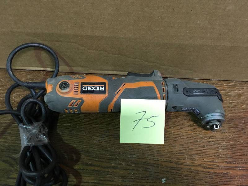 lot 75 image: Ridgid 3 Amp Corded AC JobMax Console Used in good working cond.