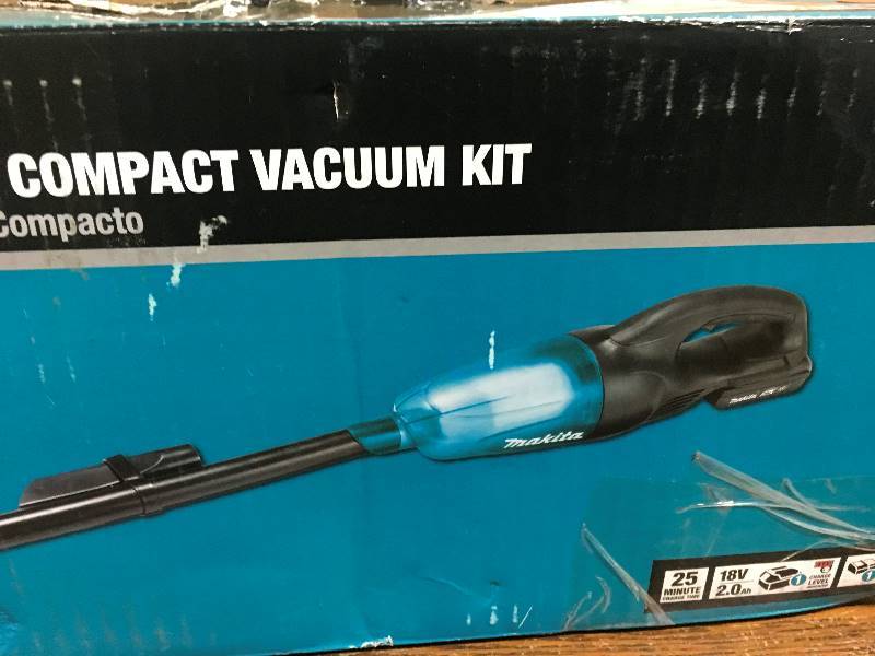 lot 77 image: Makita 18-Volt LXT Lithium-Ion Compact Cordless Vacuum ,  Tool Only in working conditions