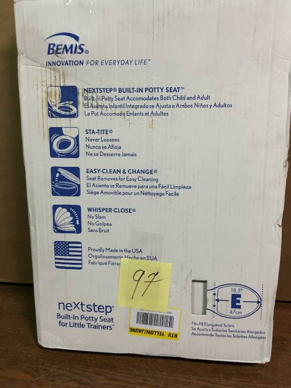 lot 97 image: BEMIS NEXTSTEP TOILET SEAT in good conditions