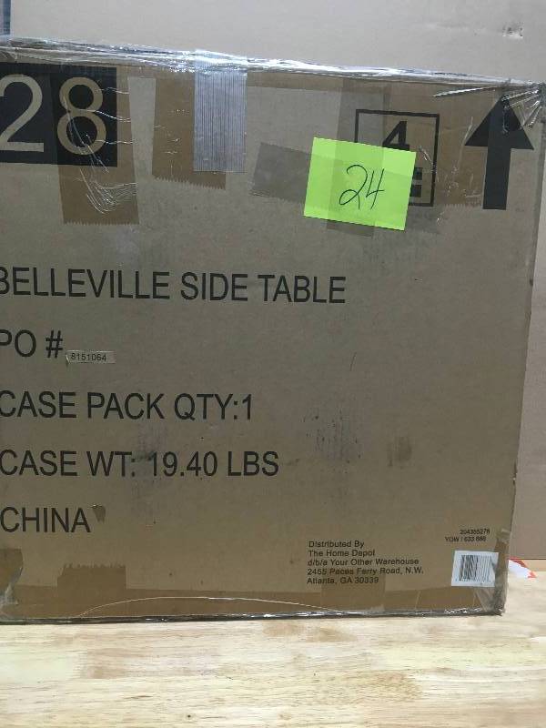 lot 24 image: Hampton Bay Belleville Patio Side Table