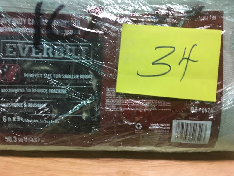 lot 34 image: EVERBILT 5 ft. 9 in. x 8 ft. 9 in. 10 oz. Canvas Drop Cloth