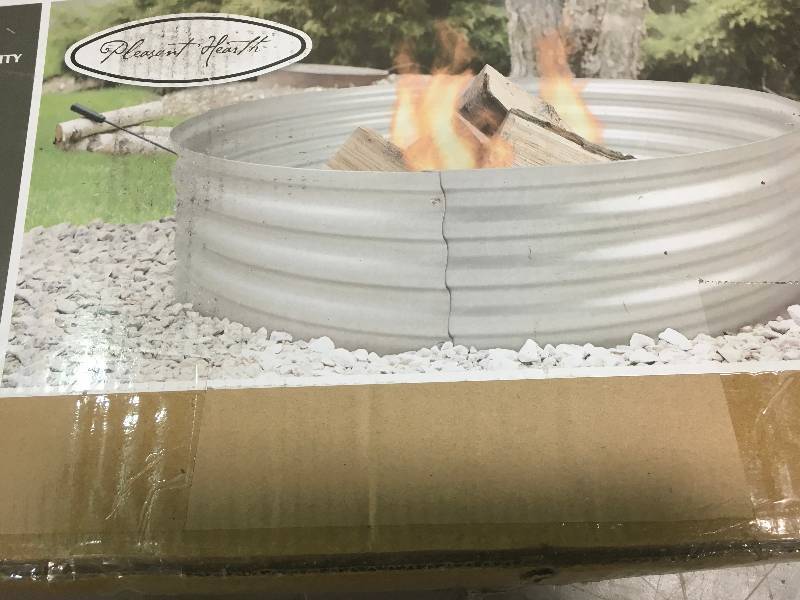 lot 58 image: Infinity 36 in. Galvanized Steel Fire Ring
