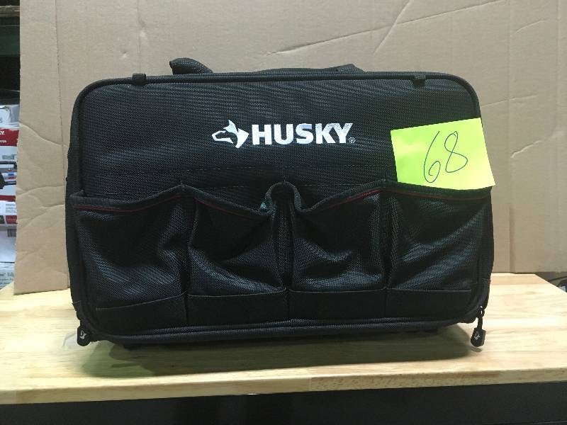 lot 68 image: Husky Tool Organizer Bag, Black