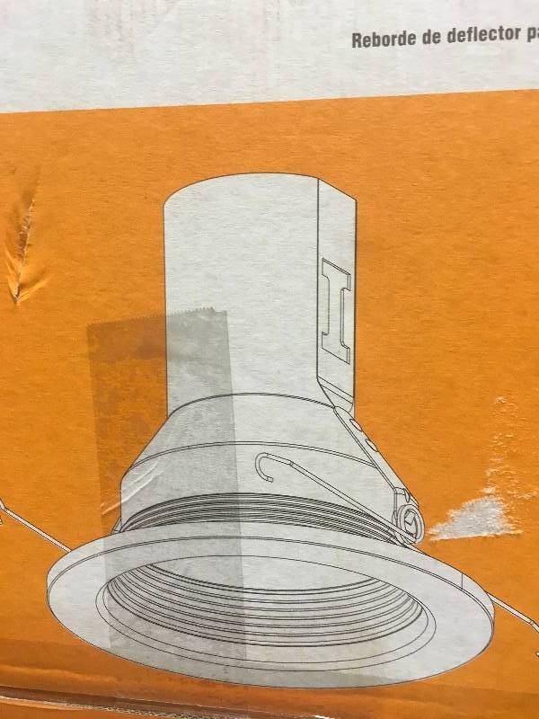 lot 70 image: Commercial Electric 5 in. White Recessed Baffle Trim (6-Pack)  Lot of 2