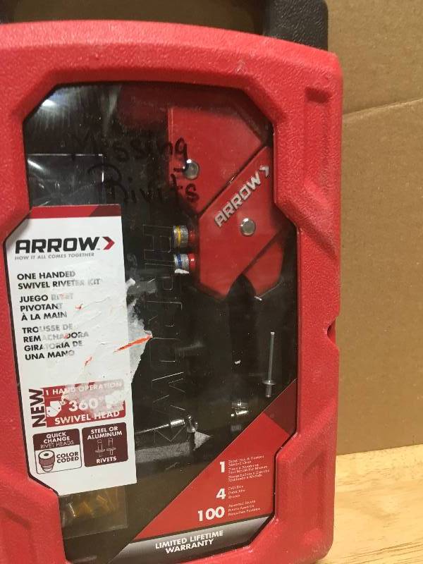 lot 84 image: ARROW FASTENER 1-Handed Swivel Riveter Kit