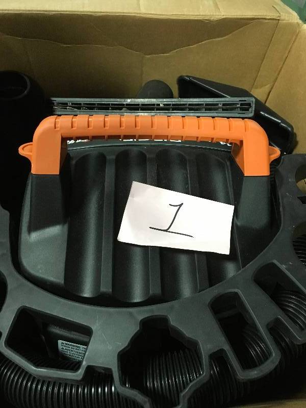 lot 1 image: Ridgid 14 Gal. 6.0-Peak HP Wet Dry Vac  Used in good working cond.