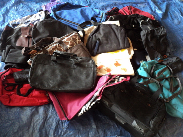 many many bags...