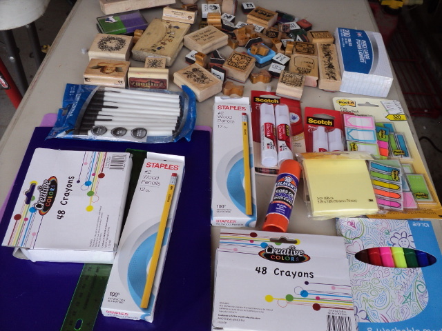stamps and miscellaneous supplies...