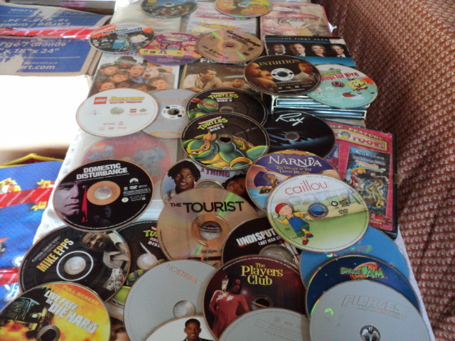 DVDs - some without cases...