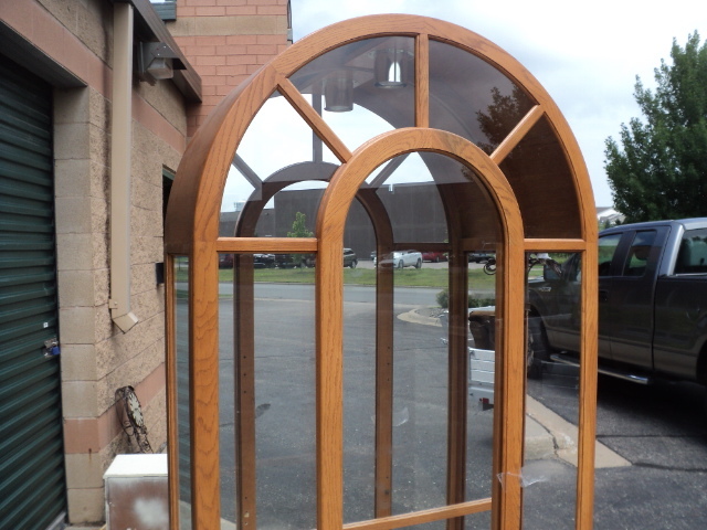 curio cabinet - side glass and shel...