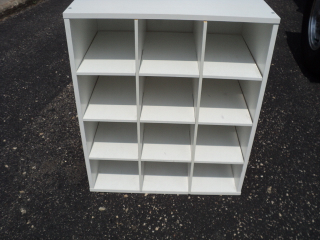 white cubby 24 high...