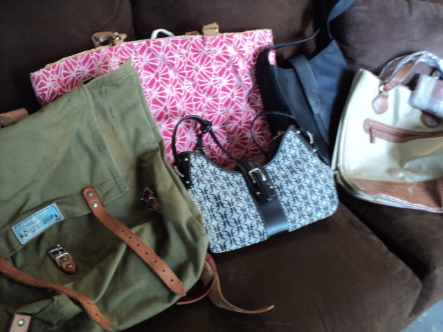 new bags, purses, and corset...