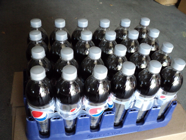 24 pack of Diet Pepsi 16.9 ounce b...