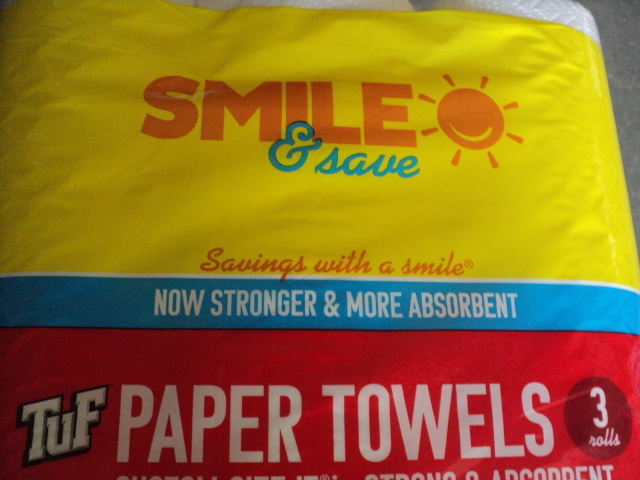 case of 30 rolls of Smile paper tow...