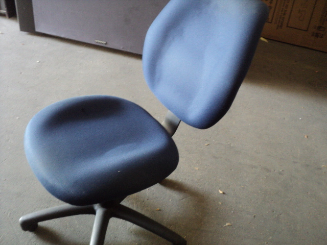 blue office adjustable chair...
