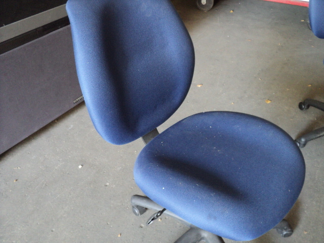 blue office adjustable chair...