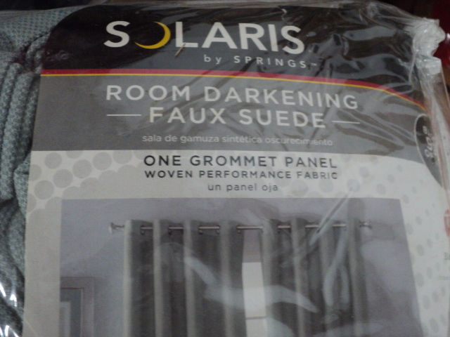 2 Solaris room darkening faux suede...