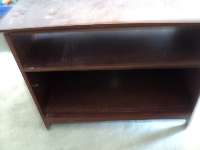 wood TV stand...