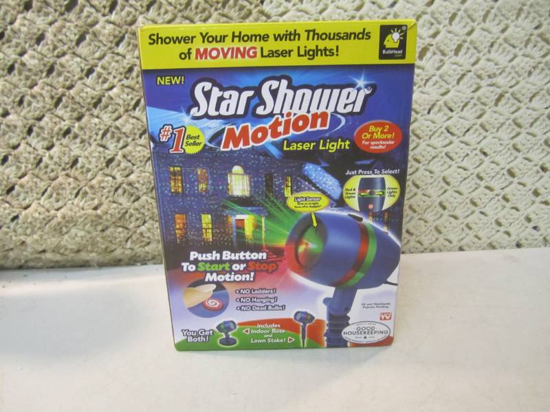 lot 2 image: Star Shower Motion Laser Light Open...