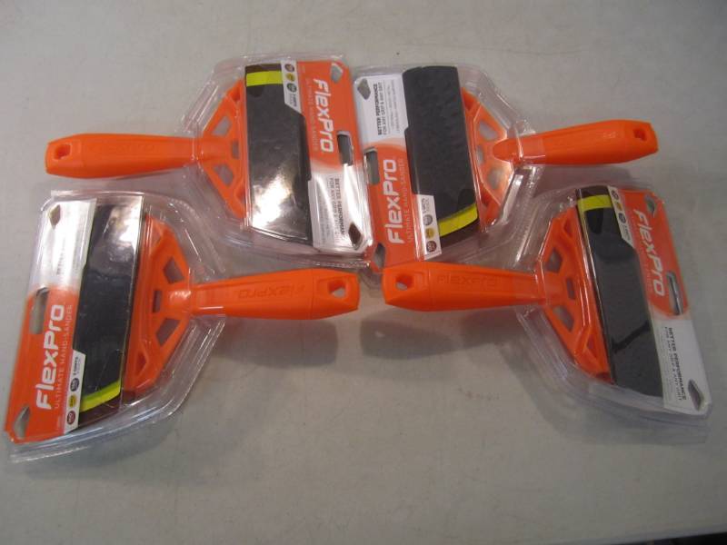 lot 19 image: 4 FlexPro Ultimate Hand-Sanders F-0...