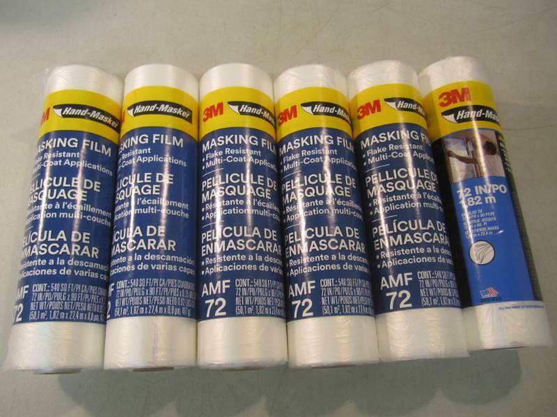 lot 20 image: 6 Rolls of 3M Handi-Masker Masking ...