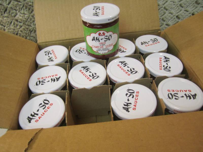 lot 60 image: Case of 12 Jars of Ah-So Sauce (Chi...
