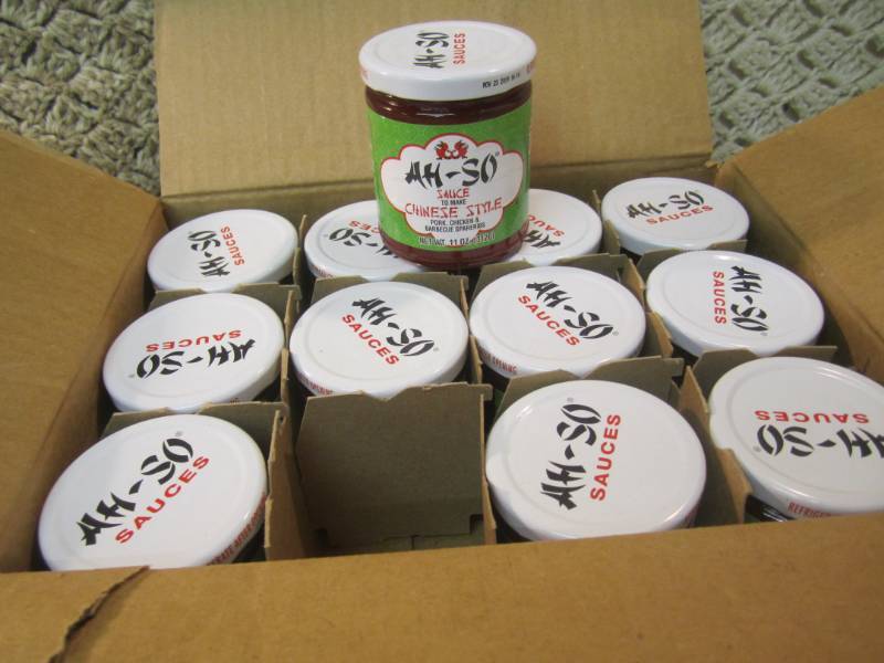 lot 61 image: Case of 12 Jars of Ah-So Sauce (Chi...