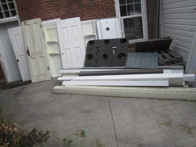 lot 72 image: Lot of Vintage Wood Doors and other...