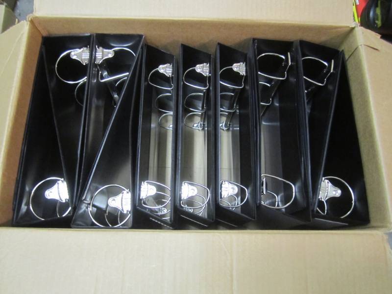 lot 80 image: Lot of 14 3-Ring Binders Black  D-2...