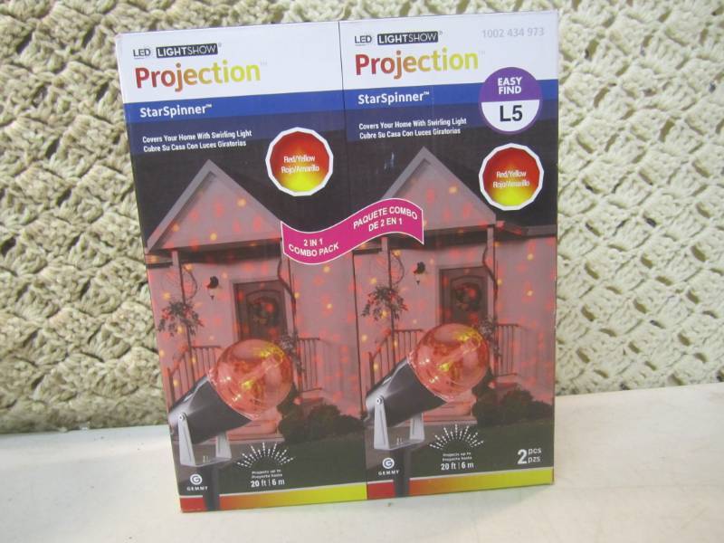lot 87 image: LED Light Show Projection Star Spin...