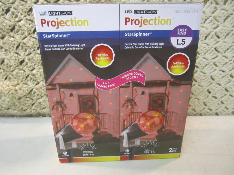 lot 88 image: LED Light Show Projection Star Spin...