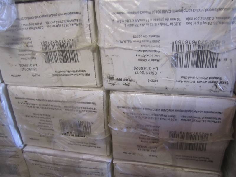 lot 119 image: 4 Cases of Engineered Click Bamboo ...