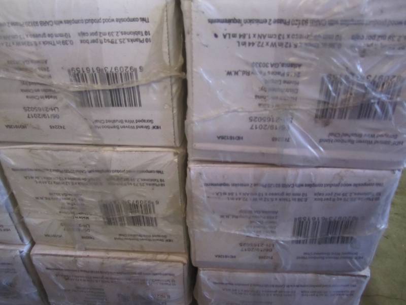 lot 122 image: 4 Cases of Engineered Click Bamboo ...