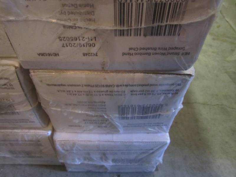 lot 124 image: 3 Cases of Engineered Click Bamboo ...