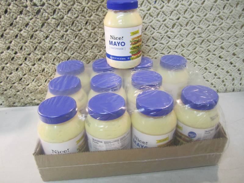 lot 142 image: Case of 12 Jars of Mayo Best by Mar...