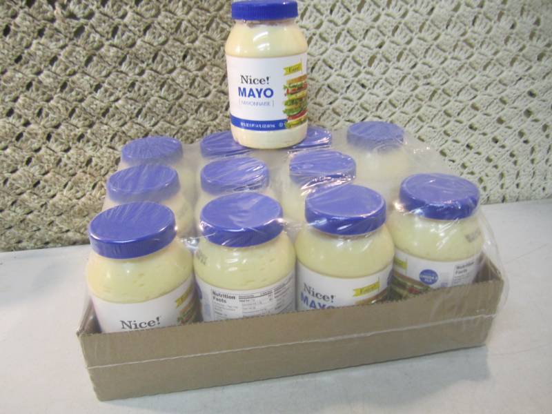 lot 143 image: Case of 12 Jars of Mayo Best by Mar...