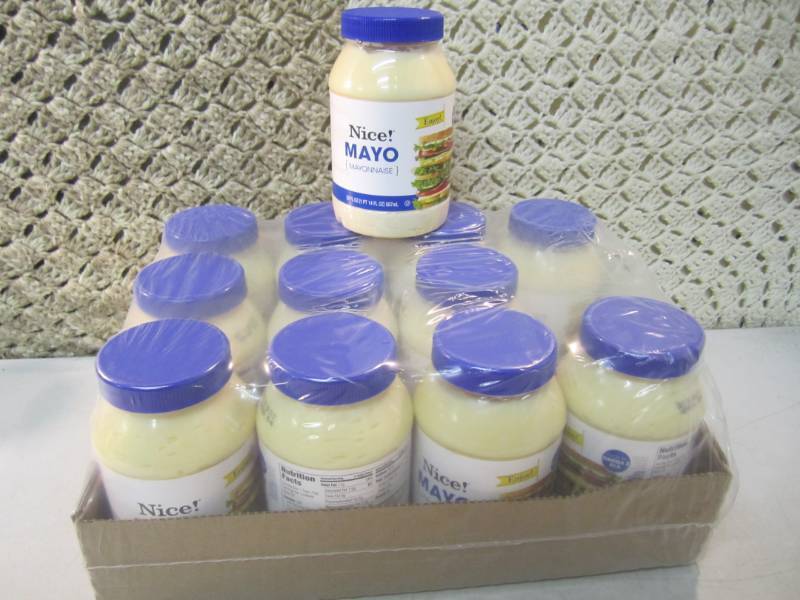 lot 145 image: Case of 12 Jars of Mayo Best by Mar...