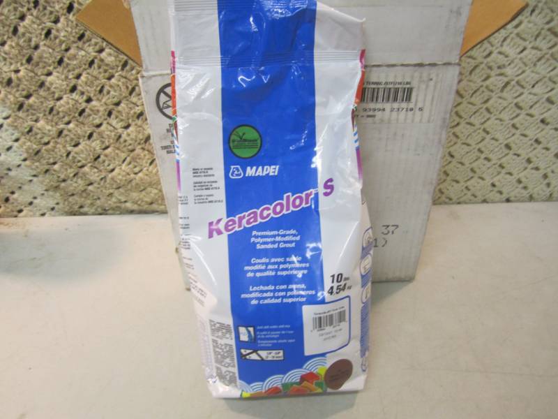 lot 155 image: Case of 2 - 10 Pound Bags of Mapei ...