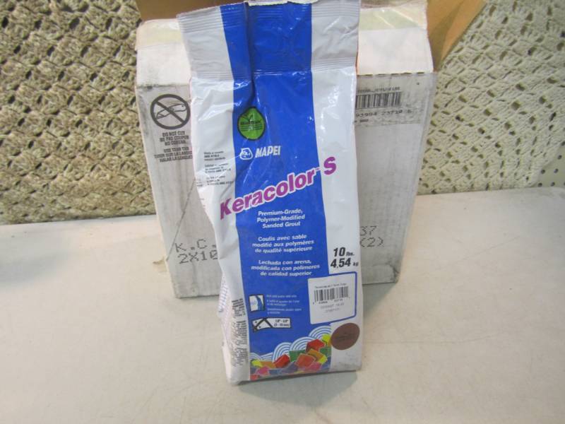 lot 156 image: Case of 2 - 10 Pound Bags of Mapei ...