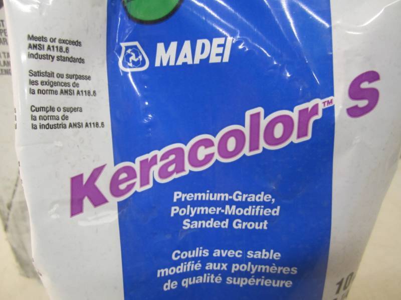 lot 157 image: Case of 2 - 10 Pound Bags of Mapei ...