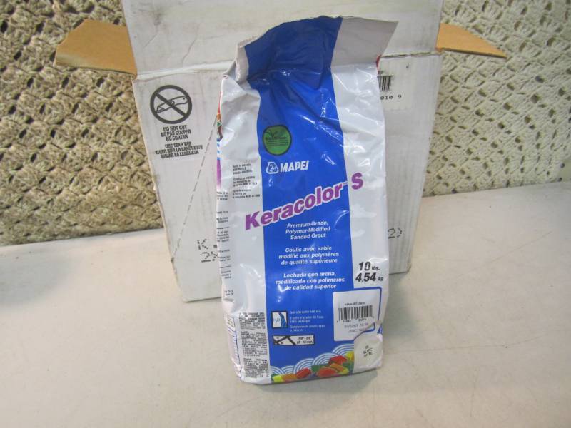 lot 160 image: Case of 2 - 10 Pound Bags of Mapei ...