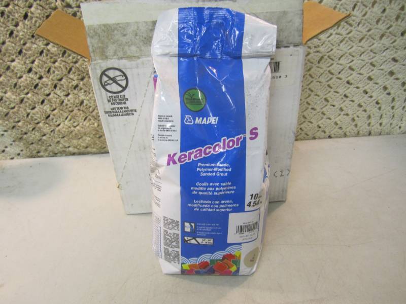 lot 161 image: Case of 2 - 10 Pound Bags of Mapei ...