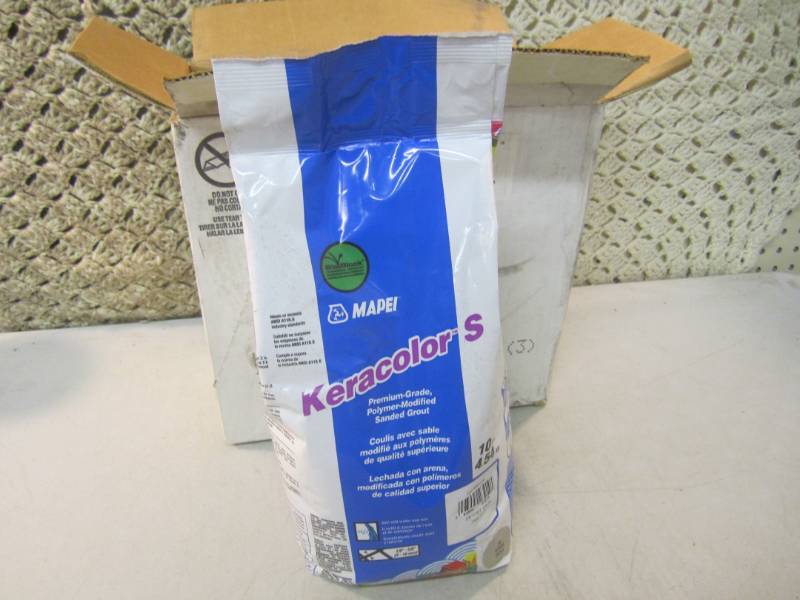 lot 162 image: Case of 2 - 10 Pound Bags of Mapei ...