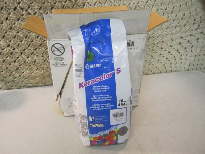 lot 163 image: Case of 2 - 10 Pound Bags of Mapei ...