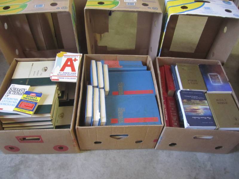 lot 194 image: 3 Boxes Full of Misc Books See Phot...